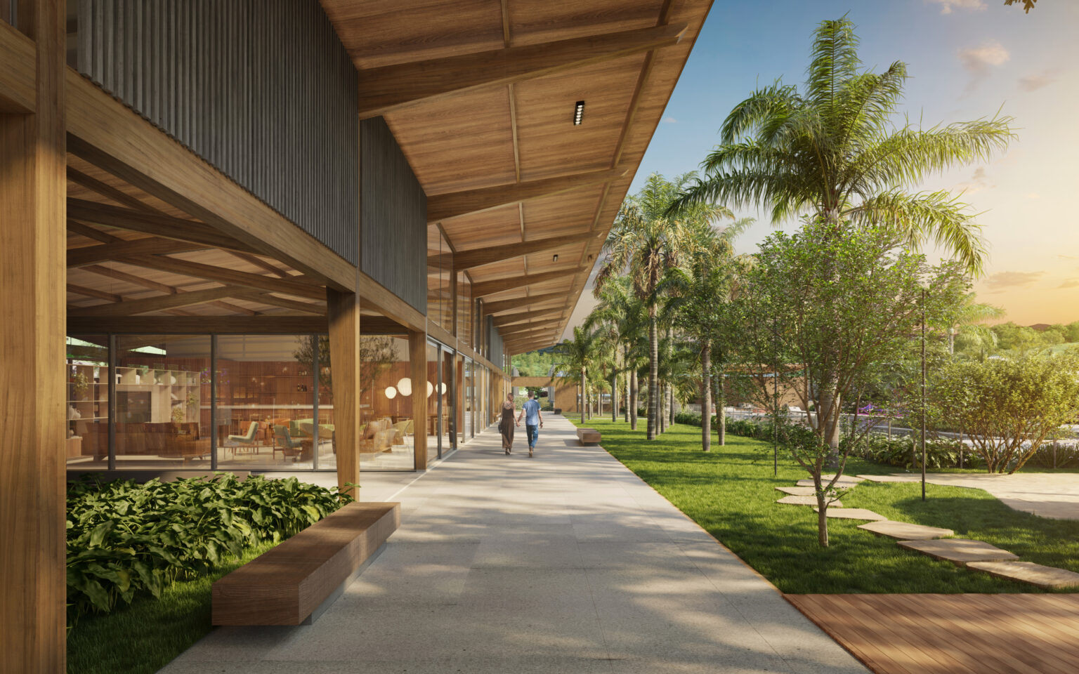 Arquitetura contemporânea integrada à natureza